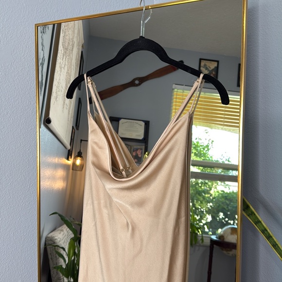 Show Me Your Mumu Tuscany Maxi Slip Dress  in Champagne - Picture 5 of 8